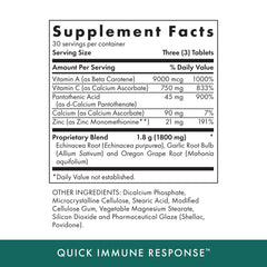 MICHAEL'S Quick Immune Response bottle pour illustrating easy daily dosing for immune resilience