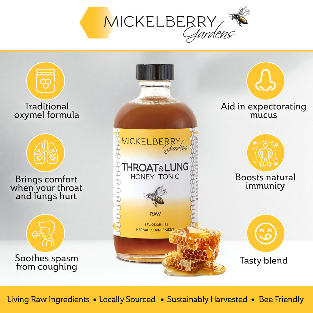 Mickelberry Gardens tonic poured into a cup for easy use.