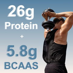 micro ingredients 26g protein per serving; post-workout shake option.