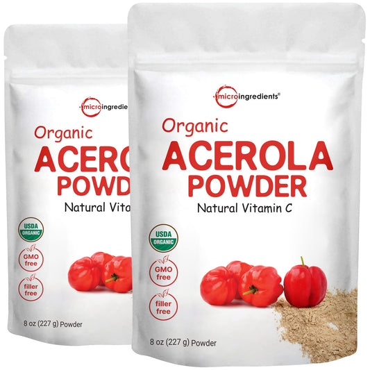 Micro Ingredients Acerola Cherry Powder bottle for daily natural vitamin C