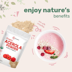 Micro Ingredients Acerola Cherry Powder two-pack packaging for value