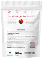 Micro Ingredients CoQ10 coconut MCT oil formula improves absorption.