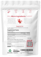 Micro Ingredients CoQ10 softgels being poured for daily intake.