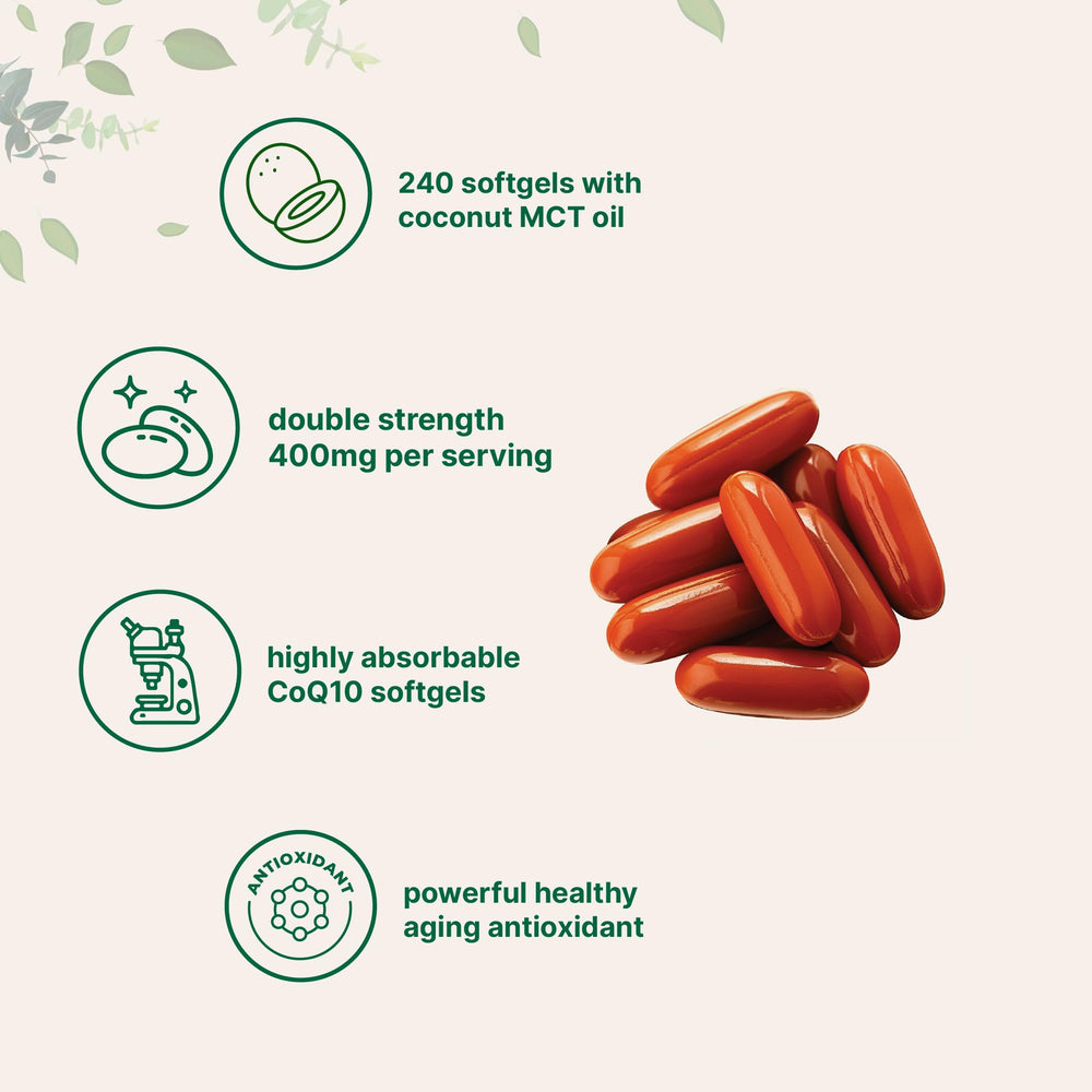Micro Ingredients CoQ10 ubiquinone with high absorption daily wellness.