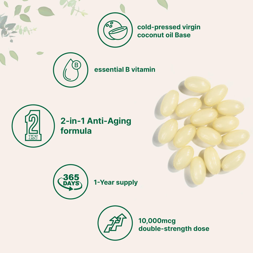 Micro Ingredients D-Biotin 10,000mcg softgel capsule close-up.