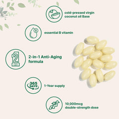 Micro Ingredients D-Biotin 10,000mcg softgel capsule close-up.