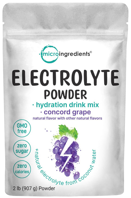 Micro Ingredients Hydration Electrolyte bottle with concord grape flavor for refreshing hydration