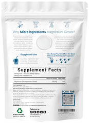 Magnesium Citrate Powder scoop showing precise measurement for consistency