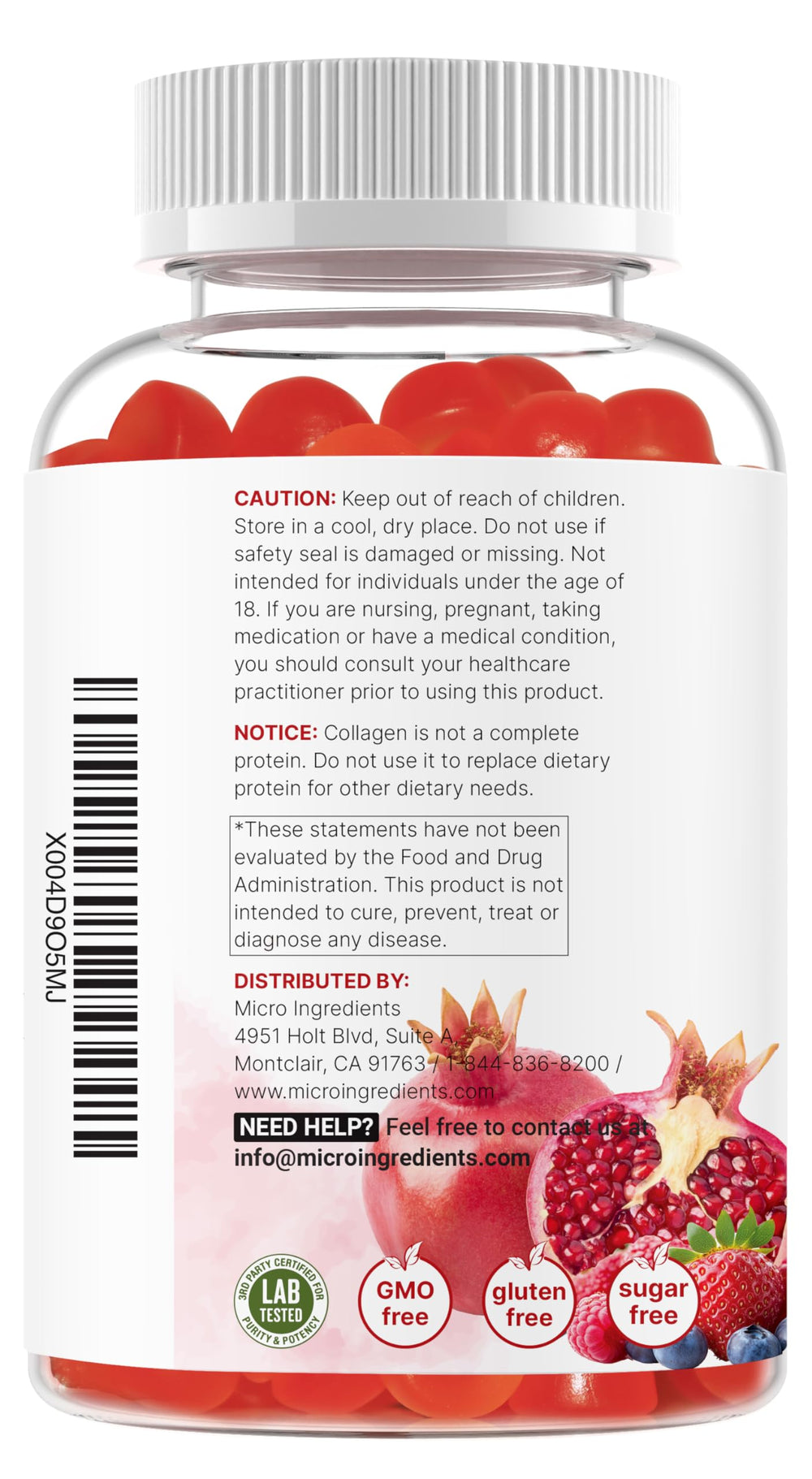 Micro Ingredients gummies ready to be taken as part of a daily routine
