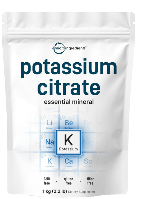 Micro Ingredients potassium citrate powder 1kg package for daily hydration