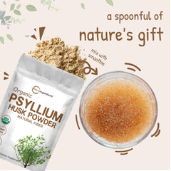 Micro Ingredients psyllium husk powder third-party testing seal ensures safety and purity