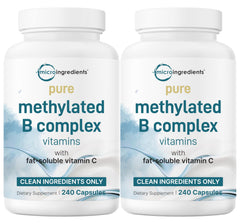 Micro Ingredients Pure Methylated B Complex bottle for daily wellness support.