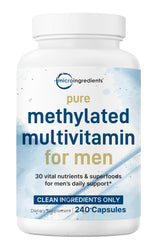 Micro Ingredients Pure Methylated Men bottle for daily wellness and easy capsule dosing