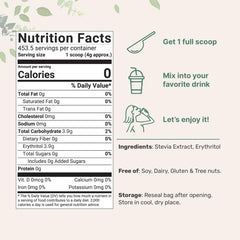 Micro Ingredients scoop showing a 4 g serving for precise sweetness