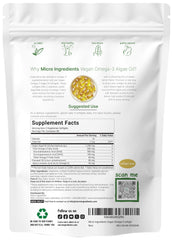 Micro Ingredients algae oil lemon softgels close-up showing smooth texture for daily use