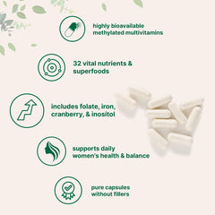 Micro Ingredients women’s multivitamin with iron and calcium supports energy and bone health