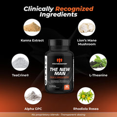 microdoseman lion-s-mane-mushroom closeup emphasizes natural nootropic ingredients for focus