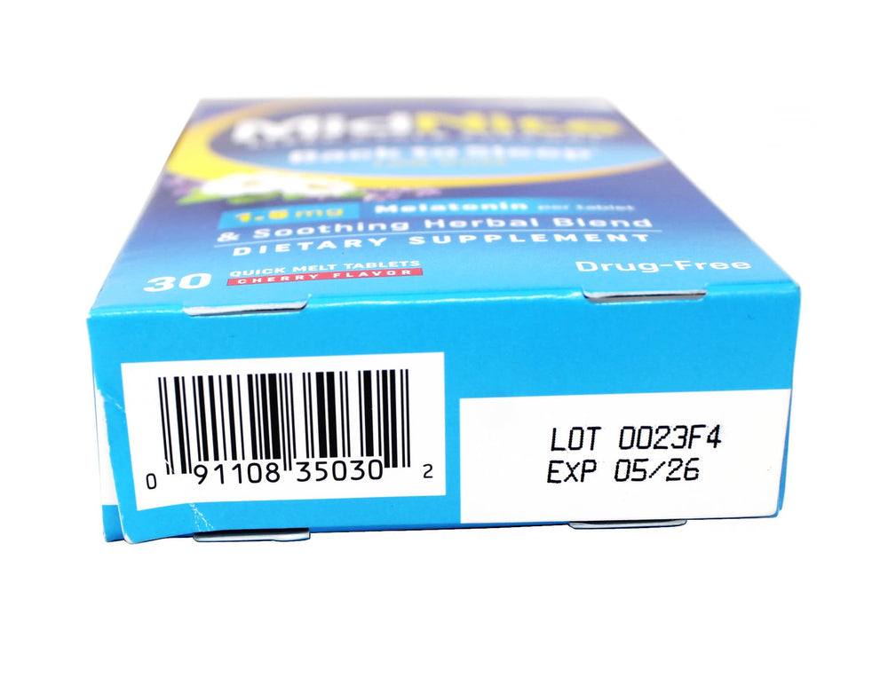 MidNite Sleep Cycle Support pack of four, convenient nightly sleep aid.