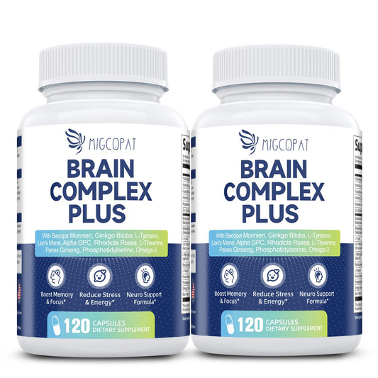 Migcopat brain supplements bottle front view for daily cognitive support