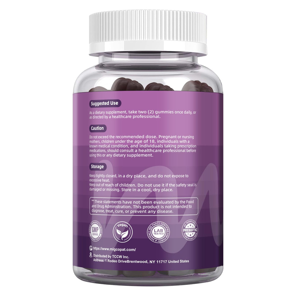 Migcopat-blackberry-gummies-berry-flavor suggests tasty daily gut support