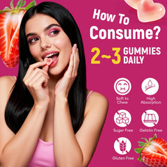 Migcopat sugar-free gummies pack close-up highlighting sugar-free formula