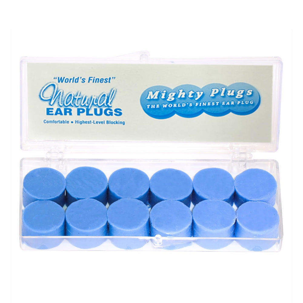 Mighty Plugs beeswax earplugs pack offer noise relief and water protection.