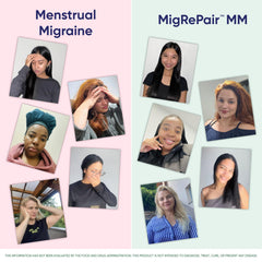 MigRePair MM perimenstrual use concept during hormone shifts