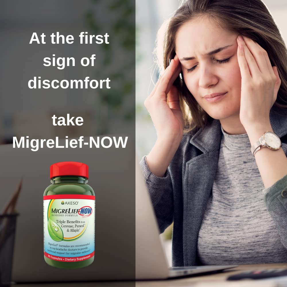 MigreLief-NOW packaging box highlights non-drowsy formula