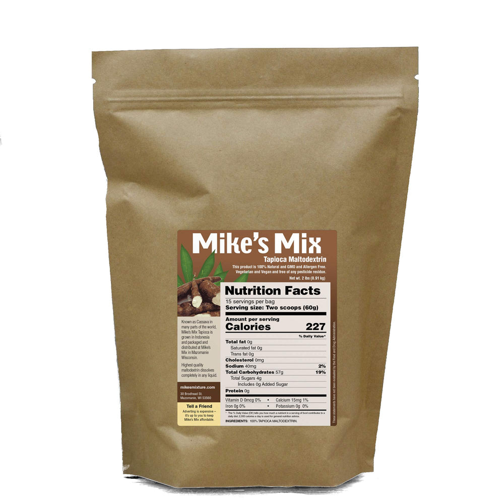 Mike's Mix Tapioca Maltodextrin powder for quick-energy carbs during workouts