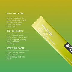 Mikra Hydrate Watermelon Yuzu packet in travel setting for on-the-go hydration
