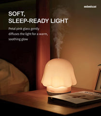 mimicat ultrasonic diffuser operates quietly for undisturbed evenings
