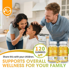Minch lifestyle image shows active adults incorporating gummies into morning routine.