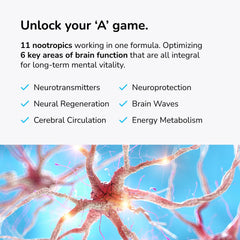 Mind Lab Pro MLP4 label-detail highlights plant-based ingredients for clean cognitive support