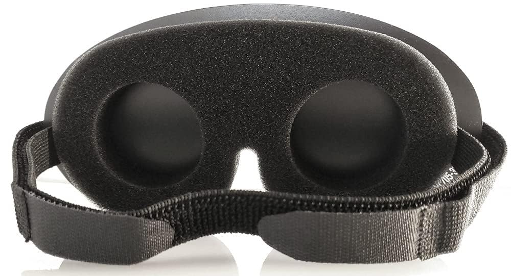 Mindfold mask features adjustable Velcro strap for a secure, snug fit.
