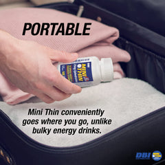 The caffeine and ephedrizine blend inside Mini Thin ingredients.