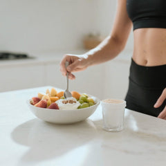 Minimalist Sunflower Lecithin Powder added to smoothies for smoother texture.