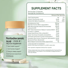 Pouring Minyang C15:0 capsules, ideal for on-the-go use.
