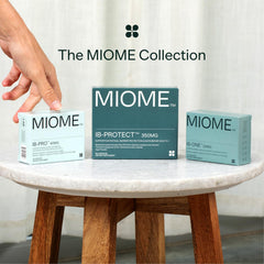 MIOME IB-ONE Probiotic packaging box on a shelf