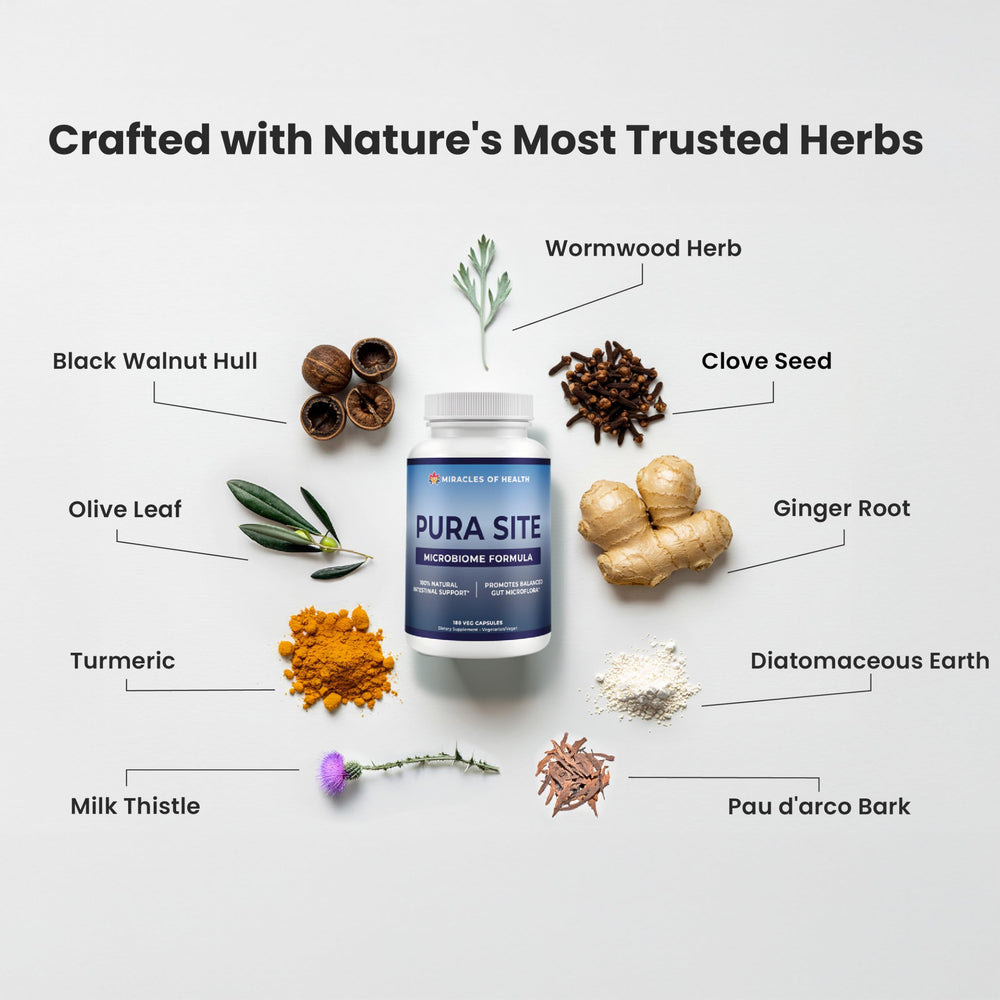 Digestive health scene with water and meals, easy integration.