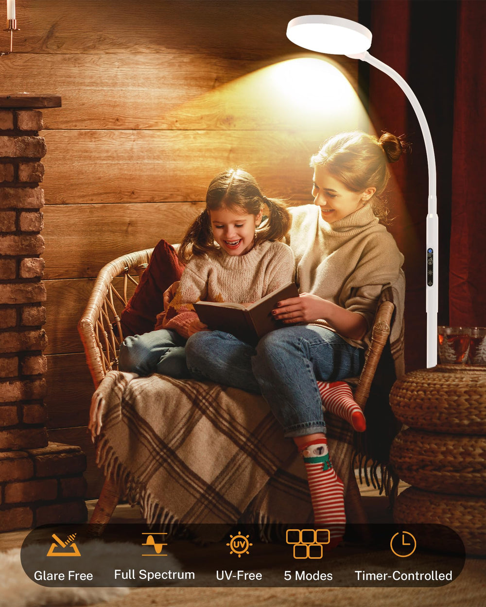MirthSip Sunlight Lamp ten brightness levels enable precise control
