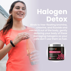 Miss Lizzy HaloDetox bottle front with clean branding and product name.