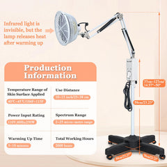 Mistuki infrared lamp timer function allows safe session lengths