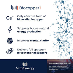 Daily dosage guide illustrating 0.1 mg copper for a steady routine