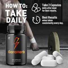 GaraHerb capsules in a simple daily routine setup.
