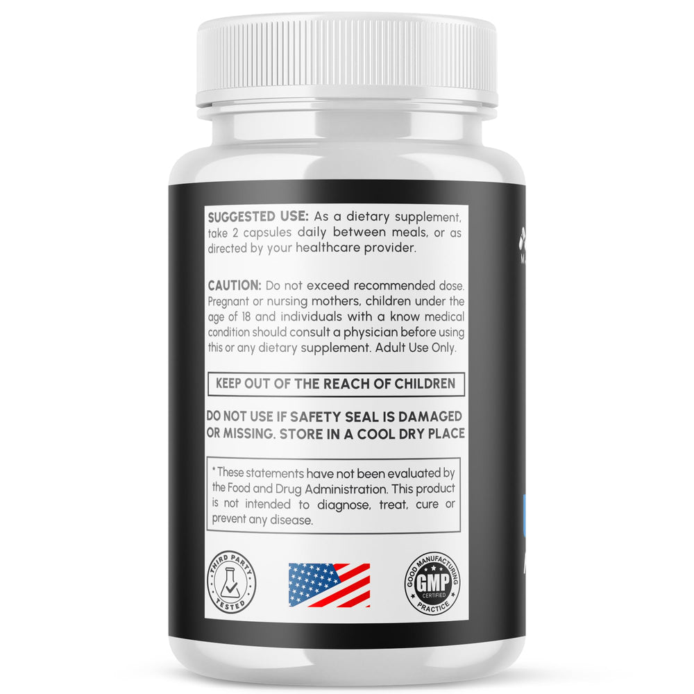 MJO IronBoost ingredients natural label emphasizing all-natural vitamins