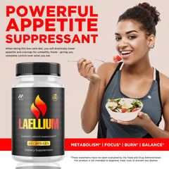 MJO Laellium capsules close-up highlighting natural ingredient blend.