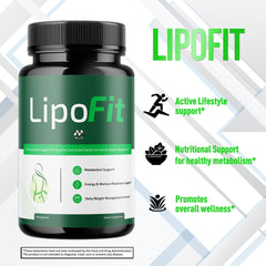 MJO Lipo Fit Capsules bottle on counter suggesting easy routine inclusion