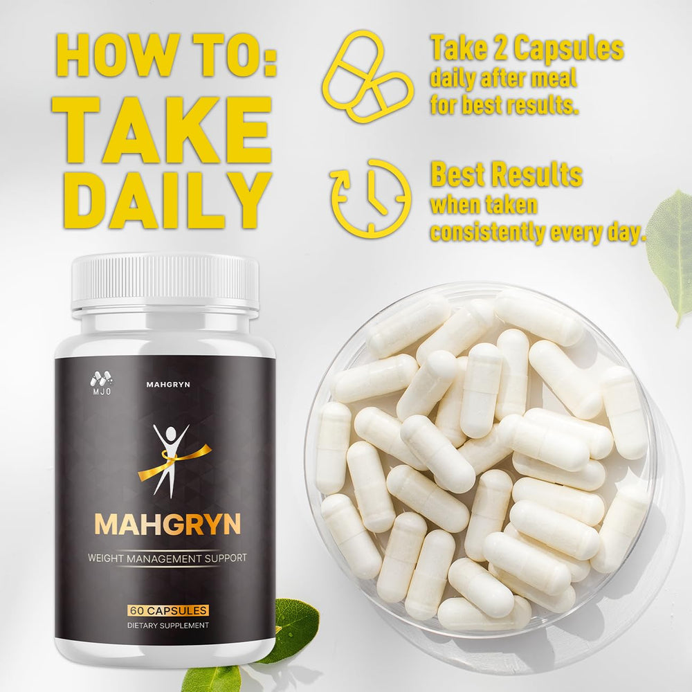 MJO Mahgryn capsules three-pack box emphasizes value and supply