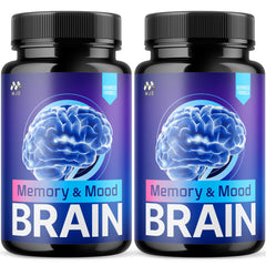 MJO Memory and Mood Brain Capsules front view with label visible for brand recognition and daily use.