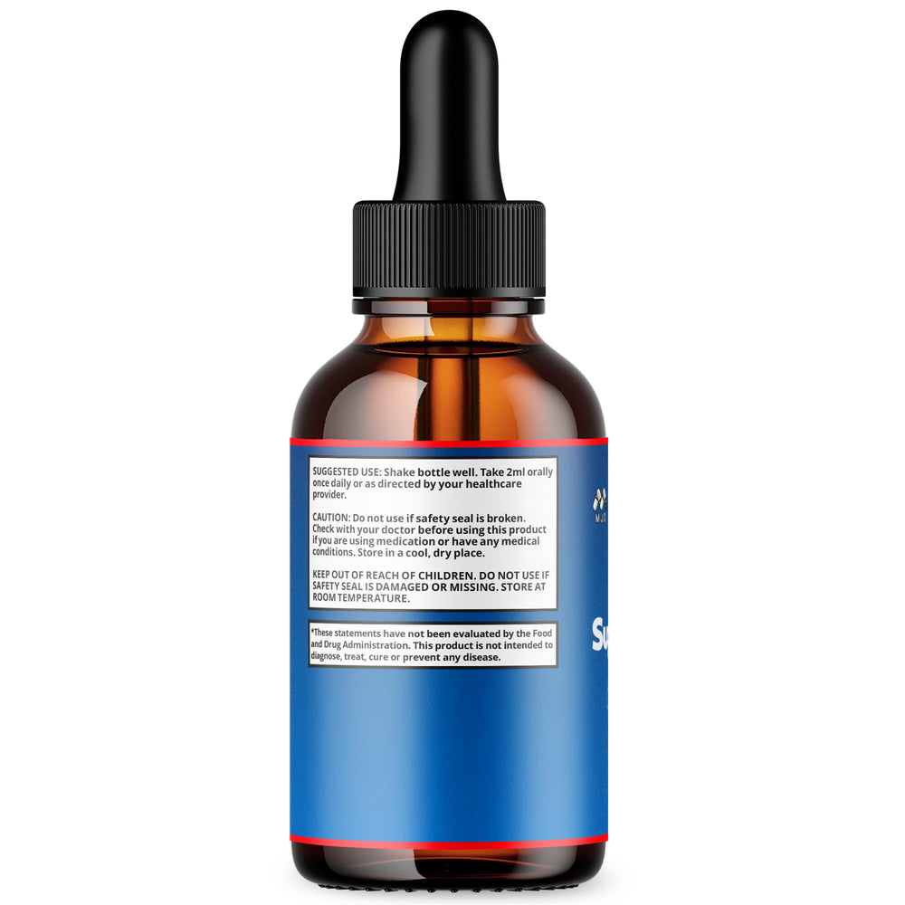 MJO Sugar Clean Drops nutrition panel image showcasing natural formula